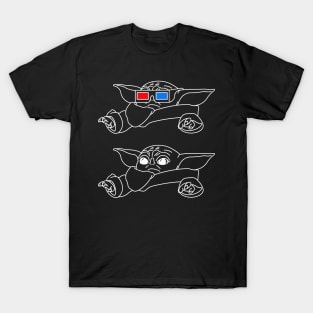 Copy of Alien wearing 3D glasses (2) T-Shirt